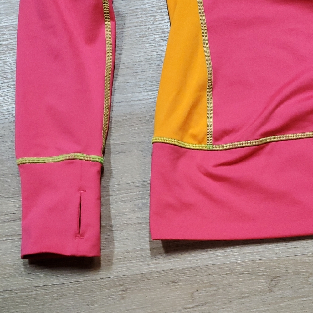 Under Armour Women's Vibrant Pink and Orange Sweatshirt - Picture 3 of 7